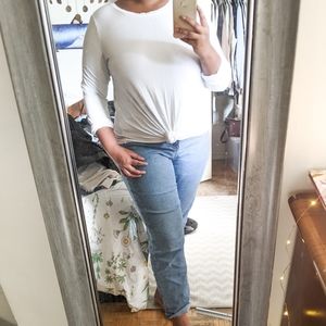 White Long Sleeve Old Navy Top